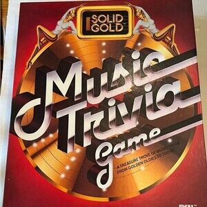 1984 Solid Gold Music Trivia Board Game Complete Without Instructions
